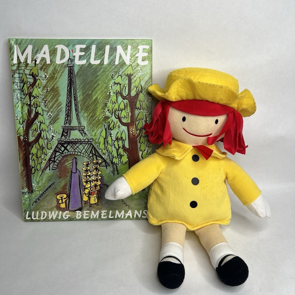 MADELINE 14" Plush‎ Doll Stuffed Toy with BOOK Kohl's Kids Plush Authentic Book